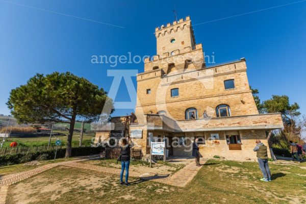 Ancient Tower Of Cerrano In Italy. The Tower Of Cerrano Is One O Angelo Cordeschi