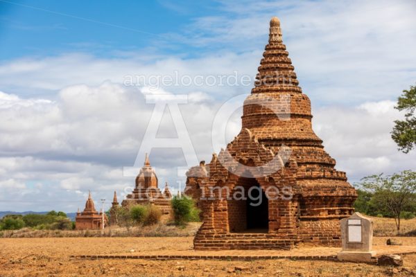 Buddhist pagoda temple. Bagan, Myanmar. Place of worship, Burma. - Angelo Cordeschi