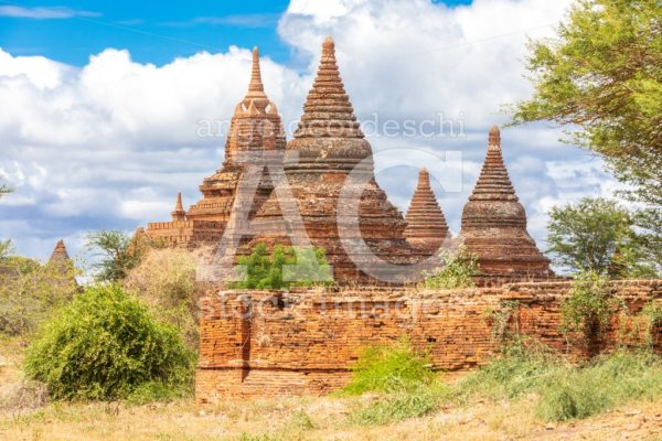 Buddhist pagoda temple. Bagan, Myanmar. Place of worship, Burma. - Angelo Cordeschi