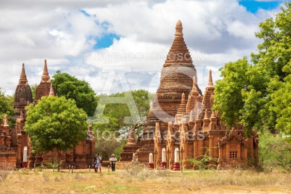 Buddhist pagoda temple. Bagan, Myanmar. Place of worship, Burma. - Angelo Cordeschi