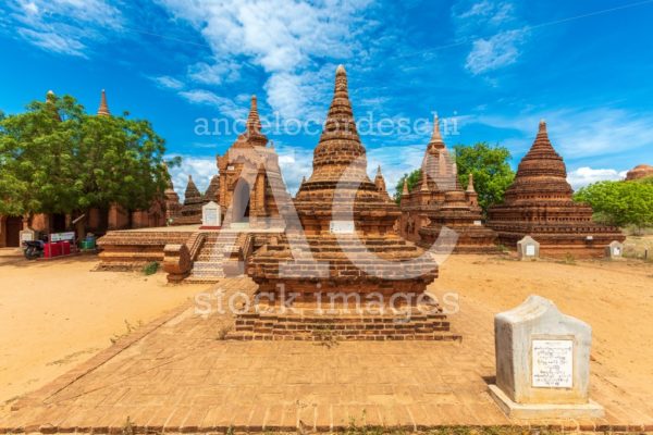 Buddhist pagoda temple. Bagan, Myanmar. Place of worship, Burma. - Angelo Cordeschi