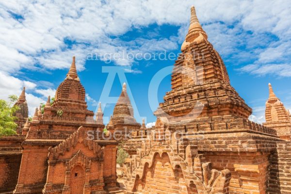 Buddhist pagoda temple. Bagan, Myanmar. Place of worship, Burma. - Angelo Cordeschi