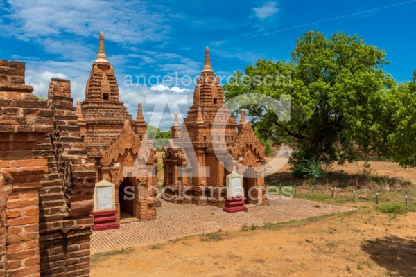 Buddhist pagoda temple. Bagan, Myanmar. Place of worship, Burma. - Angelo Cordeschi