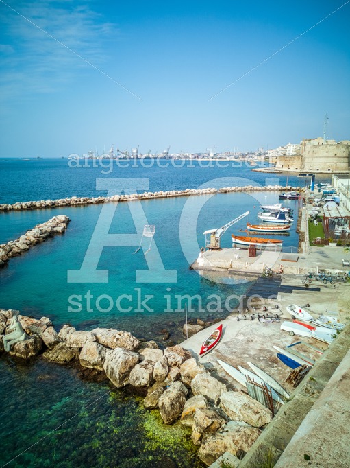 Marina With Small Boats On The Coast On The Seafront Of Taranto Angelo Cordeschi