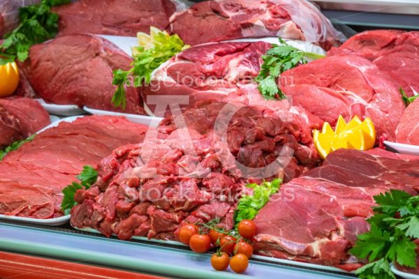 Meat Department In Butchery Inside A Mall. Angelo Cordeschi