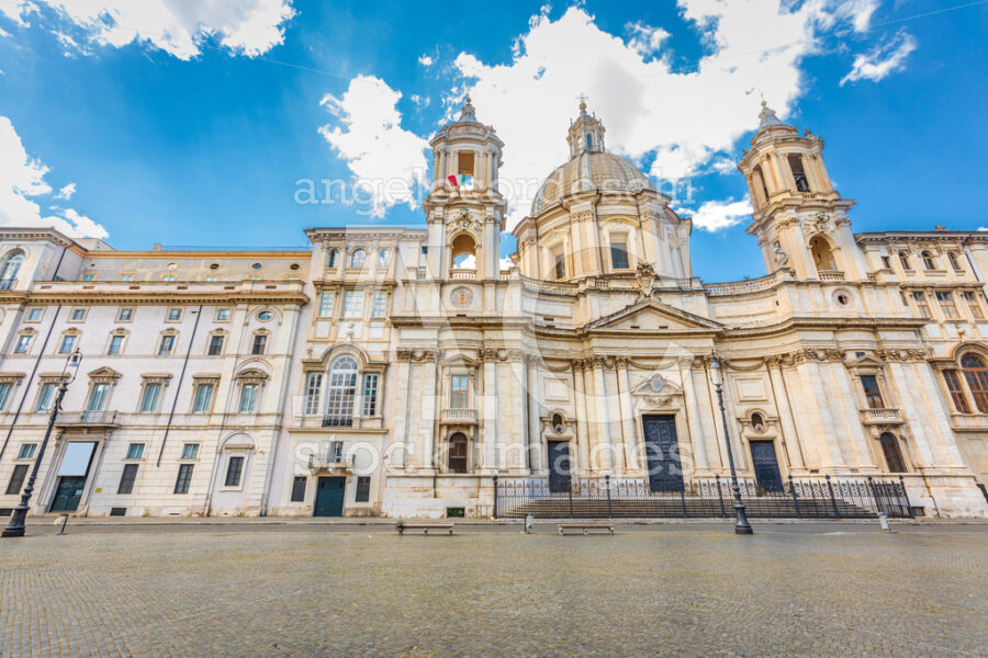 Santa Agnese in Agone, 17th-century Baroque church in Rome, Italy - Angelo Cordeschi