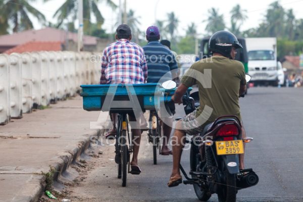 Scooters Fish Vendors Carriers, Negombo. Sri Lanka. Angelo Cordeschi