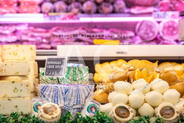 Shelves Of Products For Sale Inside A Supermarket Shopping Mall Angelo Cordeschi