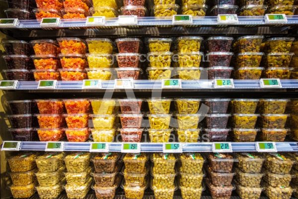 Shelves Of Products For Sale Inside A Supermarket Shopping Mall Angelo Cordeschi