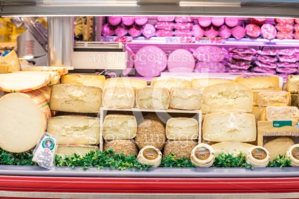 Shelves Of Products For Sale Inside A Supermarket Shopping Mall Angelo Cordeschi