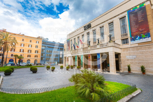 The Teatro Dell'Opera Di Roma. Square In Downtown. Rome Opera Ho Angelo Cordeschi