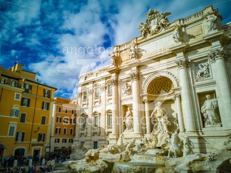 Trevi Fountain In Rome, Italy. It Is The Largest Baroque Fountai Angelo Cordeschi